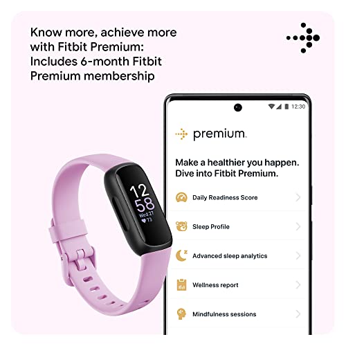 Fitbit Inspire 3, Lilás Bliss/Preto
