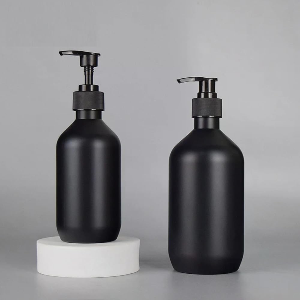 102050 個 300 ミリリットルマットブラックプラスチックポンプボトル 500 ミリリットルスクラブ PET 空ディスペンサー