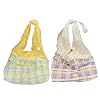 GKYQVE Modern Pleated Design Tote Bag with Lace Insert, Spacious Commuters Handbag Casual Ergonomic Strap Commuters Handbag #4