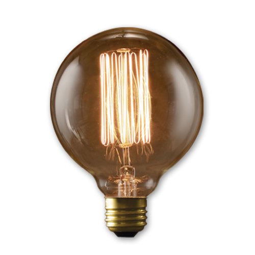 Bulbrite Incandescent G30 Medium Screw Base (E26) Light Bulb, 40 Watt, Antique #TOP28