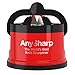 AnySharp Afilador de Cuchillos con Ventosa, Rojo
