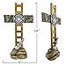 MEPERPER Firefighter Accessories, Fireman Standing Cross Statue Memorial 10