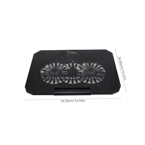Base para portátil con ventiladores USB 14-15.6 pulgadas negra miniatura 2