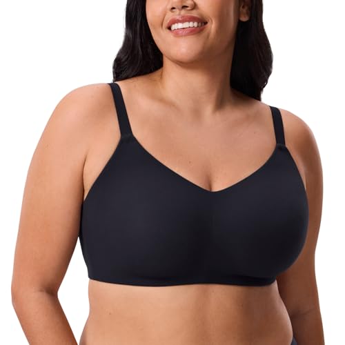 DELIMIRA Women's Inbarely Lift Wireless Bras No Padding Full Coverage Plus Size Seamless Everyday...