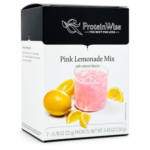 ProteinWise - Pink Lemonade Fruit Drink Mix - 7/Box