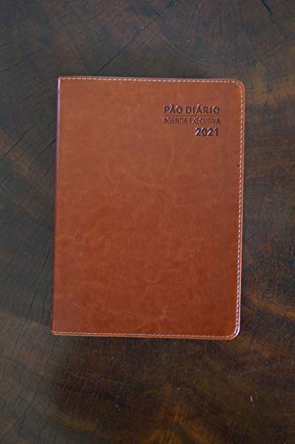 Agenda executiva 2021 - Pão Diário - Marrom (15x21cm)