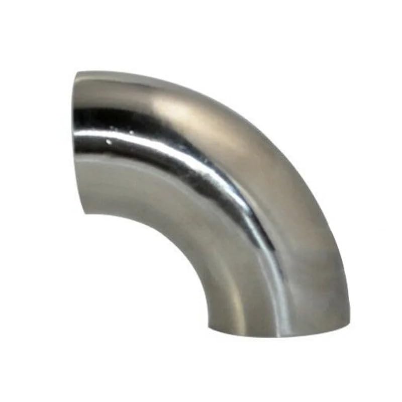 Pieza de acero inoxidable con curva de 90 grados y 38mm para soldadura