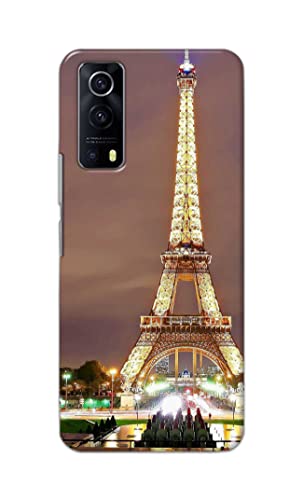 Image of PRINTFIDAA Lovers Famous Place Eiffel Tower in Paris Printed Designer Hard Case for Vivo Y53S Back Cover -(e) RPM1009