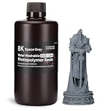 ELEGOO 8K Water Washable ABS-Like Resin Space Grey 1000g
