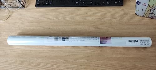 Feomos White Total Blackout Window Film, Static Cling Window Covering, 100% Light Blocking Glass Opaque Film, Room Darkening Window Vinyl For Privacy Day Sleep Sun Blocking 23.6X78.7 Inches #TOP7