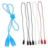 DEARMAMY 5 Stück Teiliges Rutschfeste Silikon brillenbänder für Sport und Alltag Komfortable...