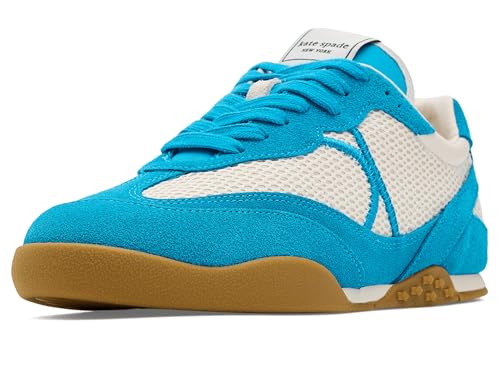 Kate Spade New York Womens Ks Drift Sneaker, Cream/Catamaran Blue, 4.5 UK