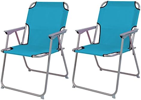 Set 2 Sedie Pieghevoli Da Pesca - Portabicchieri E Custodia, Portata 120kg, Colore Rosso - Foto 3