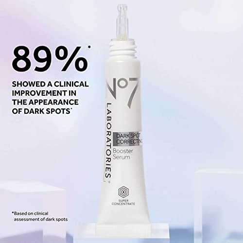 No7 Laboratories Dark Spot Correcting Booster Serum - Vitamin C + Emblica Brightening Complex For Age & Dark Spots - Sun Spot Corrector Face Serum (0.5 Fl Oz) #TOP2