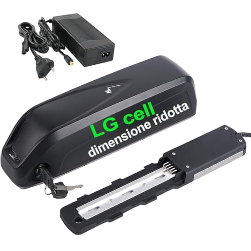 Batteria Per Ebike 48V 20Ah (960Wh) Con Celle LG, BMS 45A, Per Motori 250-1500W, Adatta Per V8 E Altri Kit Di Conversione, Con XT60 E Lucchetto