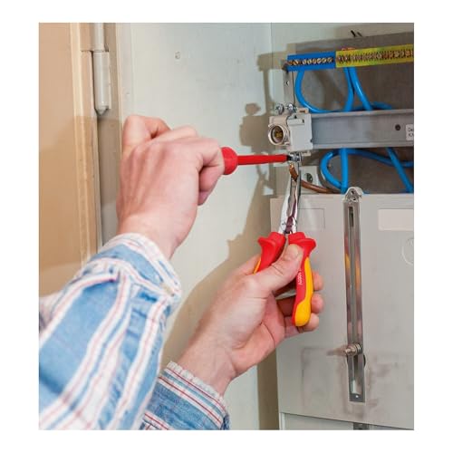 Pince demi-ronde VDE Vigor V2630 pour cabler sans risque dans le tableau