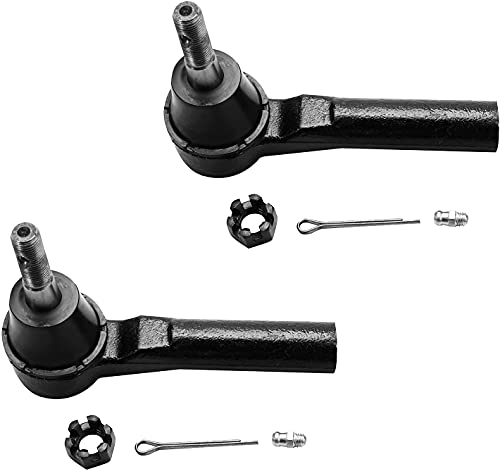 Image of Detroit Axle - 8pc Front End Suspension Kit for Jeep 2007-2017 Compass Patriot, 2007-2012 Dodge Caliber, 2 Lower Control Arms w /Ball Joints 4 Outer Inner Tie Rod Ends 2 Boots Replacement