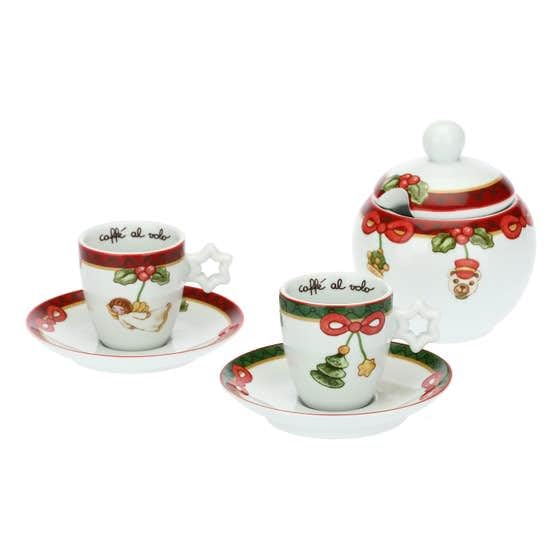 Generico Zuccheriera con 2 tazzine magico natale