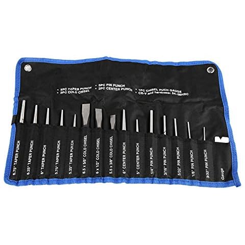 16pcs Durable Punch and Chisel Set Cover
