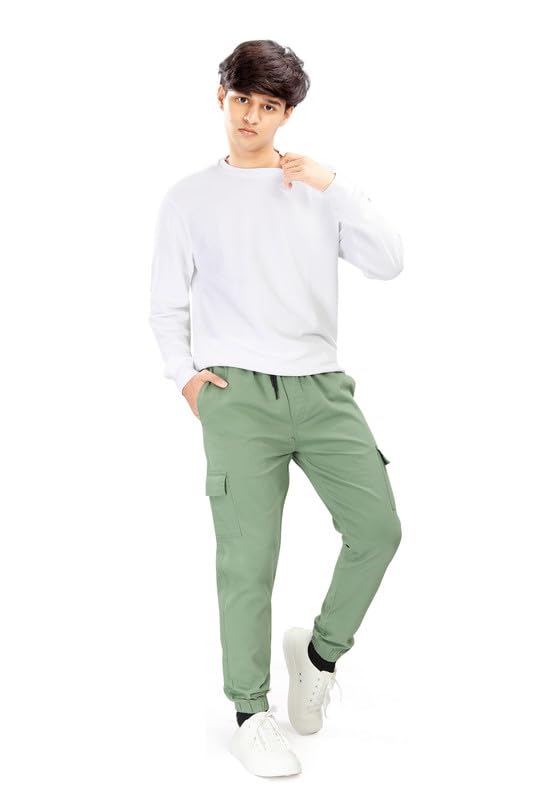 Image of UNOseven Boys Cotton Cargo Jogger Pant - Slim Fit - Available from 7 Years to Size XL