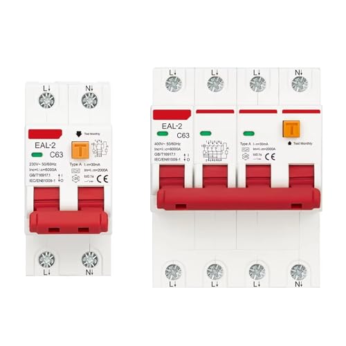 RCBO 4P 30mA type A protège efficacement contre les chocs électriques et surcharges 40A