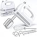 Price comparison product image Hand Mixer Electric, 5 Speed Hand Mixer with Turbo Button, Easy Eject Button, 300W, Storage Box and 5 Accessories (Beaters, Dough Hooks, and Whisk), for Kitchen Baking