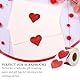 1000Pcs Valentinstag herz sticker, rote Dekoration herz aufkleber für Valentinstag, Jahrestag, Hochzeit, Geburtstag, Party Dekoration Umschläge, Karten, DIY Geschenk-Box Zubehör