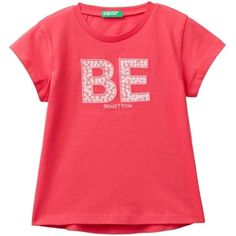 United Colors of Benetton Girl's Red T-Shirt Cover