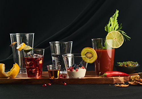 Embellish Crystal Clear Hard Plastic 1Oz Clear Shot Glass Pack Of 50 #TOP2