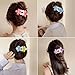 Andelaisi Boho Flower Hair Barrettes Vintage Flower Hair Claw Clips French Flower Floral Hairclips Pin Flower Non Slip Hair Clamps Grab Hawaiian Flower Decorative Hair Accessories for Women (Purple)