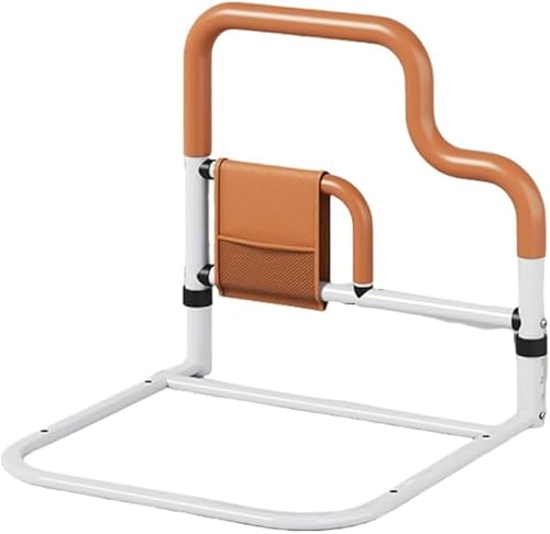 AZIEBAY 大人用安全ベッドレール、ホームケアレール、収納バッグ付きベッドサイド手すり、高齢者用腹筋補助具、障害者や妊婦に適しています