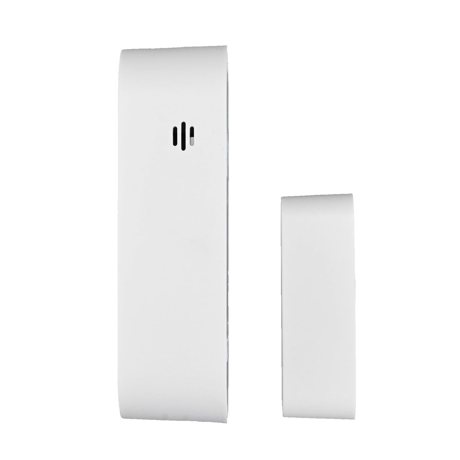 Whychstore Matter Thread Capteur intelligent pour porte et fenêtre, télécommande alimentée par USB avec application Tuya et support d'assistant vocal, fonction d'alarme antivol en blanc
