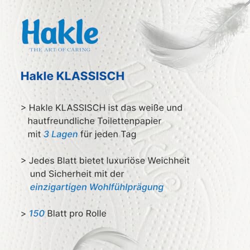 Hakle Klassisch, 80 Rollen Toilettenpapier, 3-lagig – Ansicht 2