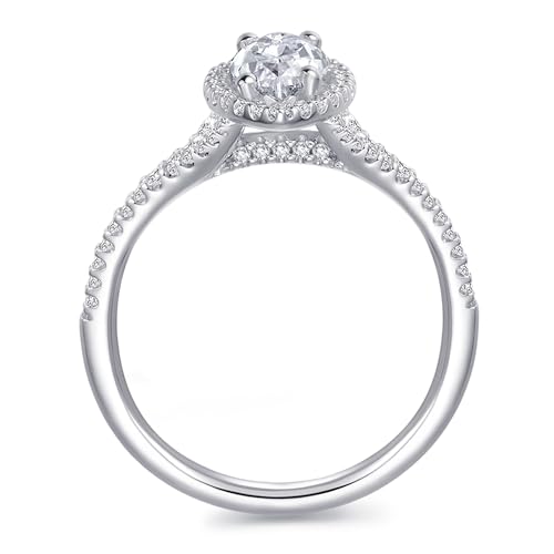 Moissanite Rings 1 Carat Marquise Cut Moissanite Ring D Color Solitaire Moissanite Engagement Rings for Women3