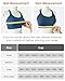 Sports Bras for Women HIigh Support, Criss-Cross Back Padded Strappy High Impact Sports Bras for Women Large Bust(0001_Black+White+Blue_M)