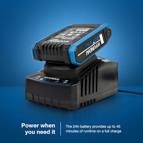 Miniatura 5 de Hyundai Juego De Taladro Inalámbrico De 20 V, Taladro De Martillo De 60 Nm Y Destornillador De Impacto De 230 Nm, Kit Sin Escobillas Con 2 Baterías De 2.0 Ah, Cargador De 2 A