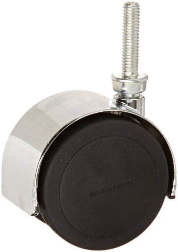Shepherd PPA60526BC-U Pacer Series 60Mm Diameter Die-Cast Twin Urethane Wheel Swivel Caster, 5/16 Inch Diameter X 1-1/4 Inch Length Unc18 Threaded Stem cover
