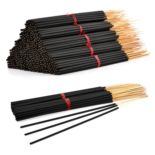 60 Unscented Charcoal Black Incense Sticks 19\" Jumbo Extra Large Bulk Wholesale - 100% Natural Charcoal, Joss and Bamboo Punk Blanks - Great for DIY Aromatherapy Incense Making. - Thumbnail 6