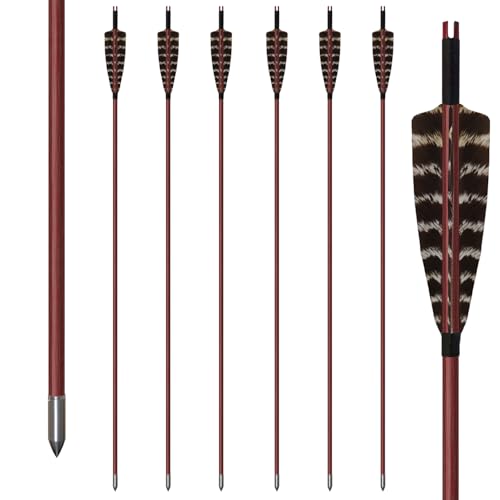 biubiusot 33" Bamboo Wooden Arrows