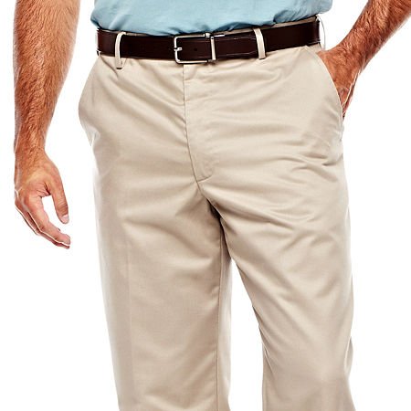 IZOD Men's Big and Tall Flat Front Extended Twill Pant3