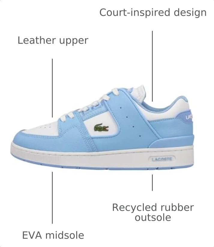 Image of Lacoste Women's Court Cage Leather Sneakers