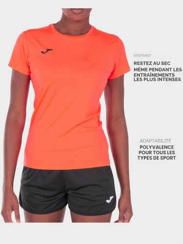 Joma Combi T-Shirt à Manches Courtes, Femme S Rose (Coral Fluor - 040)