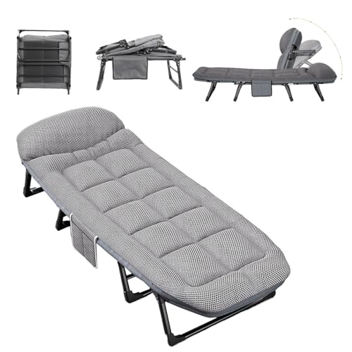 Lits d'appoint avec matelas et maille respirante structure stable pour adulte