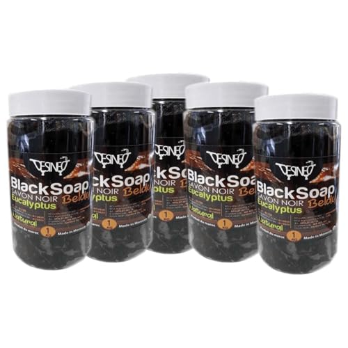 Lot de 5 kg de Savon Noir 100% Naturel à l'eucalyptus Bio beldi