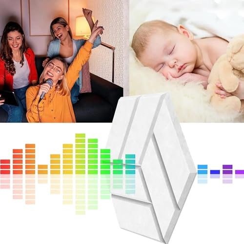 Panneaux muraux acoustiques en mousse isolante avec forme hexagone