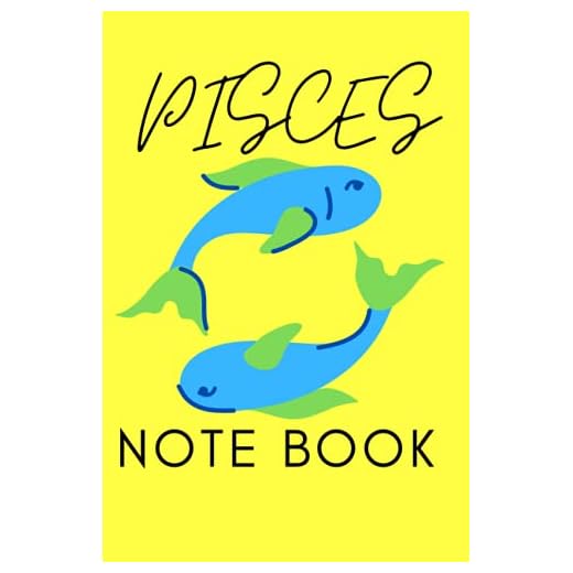 PISCES THE FISHES!! A ZODIAC INSPIRED 75 PAGE, LINED NOTE BOOK.