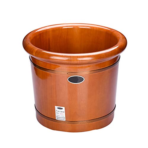 Spa para pies de madera de roble Katzowen 41x31x35 cm