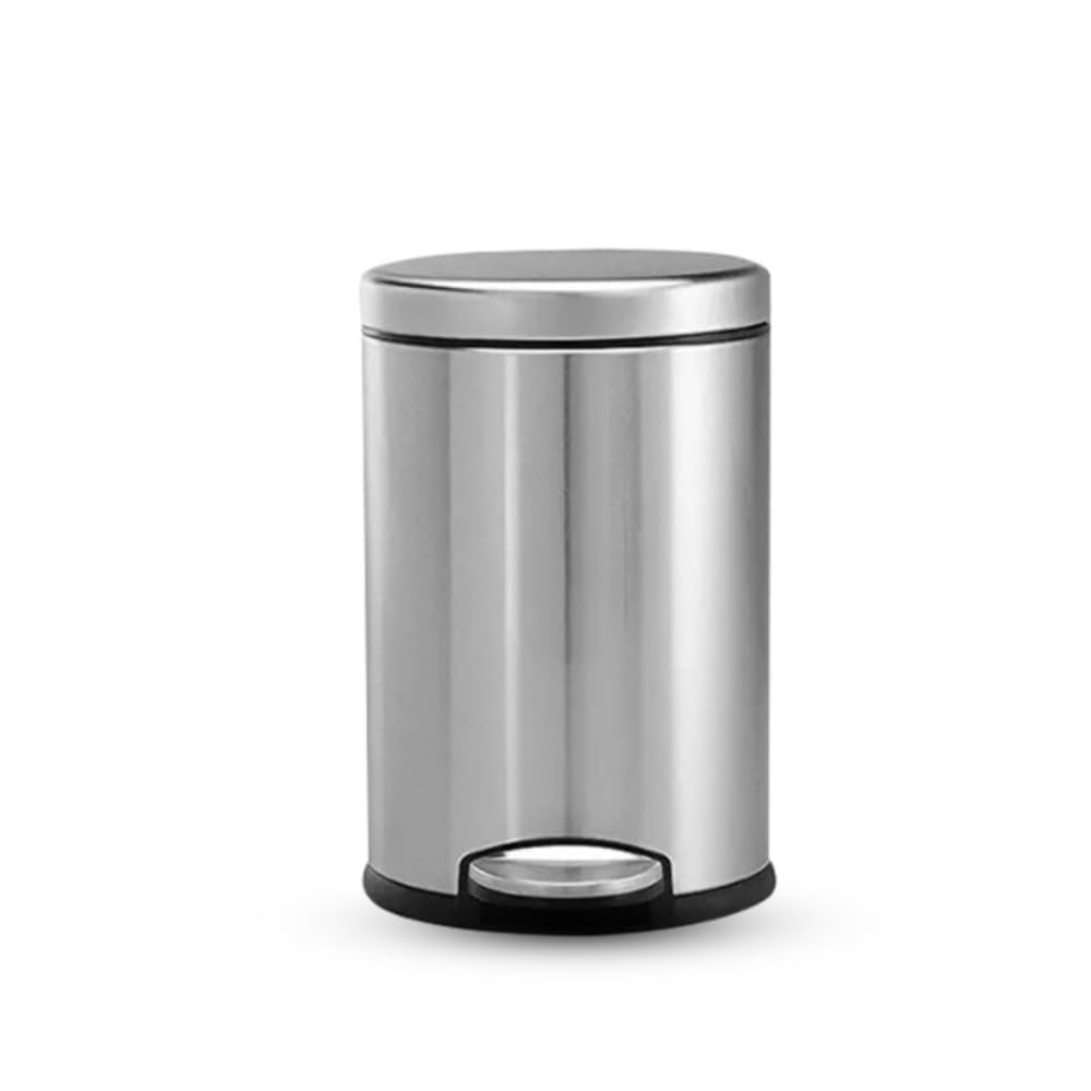 Mumma's LIFE 22ltr Stainless Steel Plain Pedal Bin with Plastic