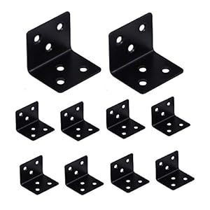 Casaxxl YI-WS-3-10X Schwarze Stahlwinkel 10er Set