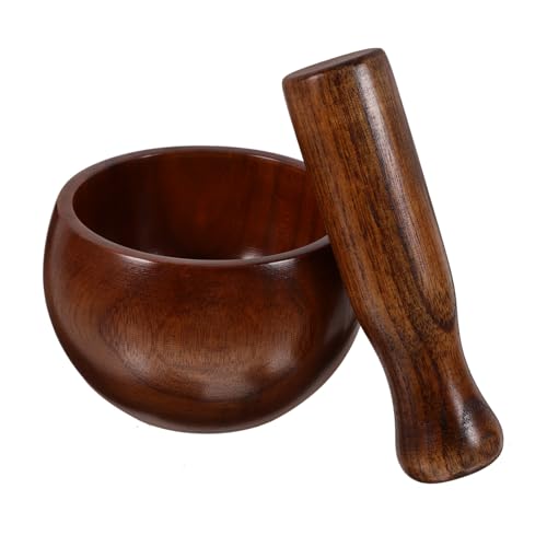 Pour broyer épices et herbes sans effort : pilon et bol en bois MAGICLULU